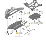 Audi A4/S4 B8 2008-2011 variklio apsauga originali 8K1863821D