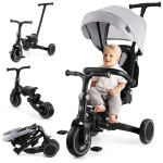 Daugiafunkcinis triratukas su stogeliu ir rankena vaikams 8in1 HyperMotion TOBI FOREST