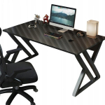Juodos spalvos modernus žaidimų kompiuterio stalas, skirtas žaidėjams, palėpės stalas 120 cm