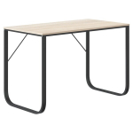 Kompiuterio stalas，Biuro stalas, juodos ir ąžuolo spalvos, 110x60x73cm, MDP CFE6064768