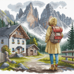 Siuvinėjimo rinkinys AVA stitch. Nuotykis Alpėse. AVA-P113