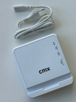 4 prievadų USB adapteris įkroviklis su laikikliu, įkrovimo stotelė, 35 W, baltas, CMX