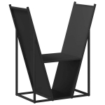 Stovas malkoms，Malkų stovas, juodos, 69,5x35x81 cm, &scaron;altai valcuotas plienas CFE64341