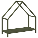 Malkų lentyna，Stovas malkoms，Malkų stovas Olive Green 60x25x60 cm &Scaron;altai valcuotas plienas CFE29713