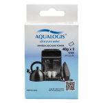Aqualogis nukalkinimo milteliai kavos aparatams, 2x40 g