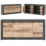 Komoda Mebel Elite BLAGO 180 cm Ąžuolas Grafitas