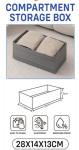 Bra organiser underwear socks clothes drawer wardrobe grey