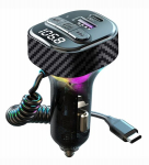 Automobilinis moduliatorius su įkrovimo laidu, FM, MP3