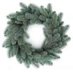 Kalėdinis vainikas premium silver 100% pe, 50 cm