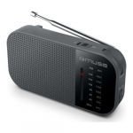 Ne&scaron;iojamas radijas - MUSE - M-025 R - Juodas - Teleskopinė antena - Integruotas garsiakalbis
