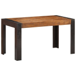 Valgomojo stalas, 140x70x76 cm, rudas
