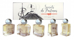 Rinkinys Charrier Parfums "Secrets De Parfums" moterims: Jolie Valse EDP, 9.9ml + Love Mysterious EDP, 10.5ml + Melissa EDP, 9.9 ml + Miss Solena EDP, 9.9 ml + Veux-tu, 9.8 ml