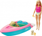 Lėlė Barbie su laivu