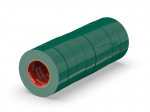 Izoliacinė juosta ERKO 19mm x 20m Žalioji 8 vnt. nustatyti, PVC elektros kabelių remontas, labai lankstus ir stipriai klijuojantis