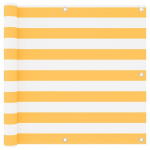 Balkono pertvara, 90x300 cm, balta ir geltona, Įvairiaspalvis