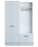Prie&scaron;kambario komplektas Kalune Design 893(I), 119,6 cm, baltas