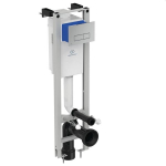 WC rėmo komplektas Ideal Standard 3 in 1 Prosys Eco su baltu dvigubu mygtuku Oleas M2 ir tvirtinimais E2332AC