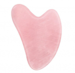 GUA SHA rožinio kvarco akmens masažuoklis