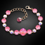 Apyrankė moterims DiamondSky &bdquo;Glare II (Lotus Pink DeLite)&ldquo; su Swarovski kristalais