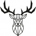 Metalinė sienos dekoracija Deer