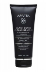 Valomasis veido gelis Apivita Black Detox, 150 ml