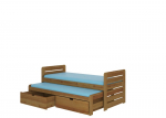 Vaiki&scaron;ka lova ADRK Furniture Tomi 05 180x80, ruda