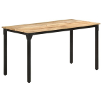Valgomojo stalas, 140x70x76 cm, rudas