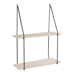 House Nordic Julie Shelf Natūrali ir juoda 444250