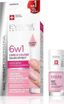 Nagų stipriklis Eveline Nail Therapy Professional 6in1 Shimmer Pink, 5 ml
