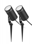 Sodo žibintų rinkinys Deltaco Smart Home 2 lemputės, 8W, RGB+&scaron;velni balta