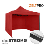 Prekybinė palapinė Zeltpro Ekostrong raudona, 3x3