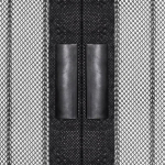 Tinkleliai nuo vabzdžių durims, 2 vnt, 200x80 cm, juodi