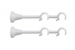 Dvigubas metalinis karnizo laikiklis 19 mm+19 mm