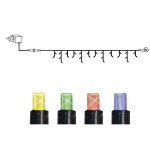 Variklio grandinės sistema 24 START, 49 LED, &scaron;iltai balta, 3 * 0,4 m, plečiama 230V-24V DC IP44