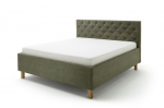 Lova Meisis San Remo, 160x200 cm, žalia/ruda