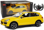 Automobilis Porsche Cayenne Rastar su nuotolinio valdymo pultu 1:14, geltonas