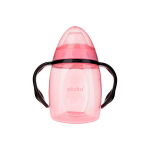 Akuku nei&scaron;siliejanti gertuvė su silikoniniu snapeliu, 280 ml, 6+ mėn, rožinė, A0429