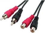 kabelis 2 x rca ki&scaron;tukas - 2 x rca lizdas 3 m