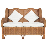 Dvivietė sofa, ruda