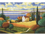 Siuvinėjimo kryželiu rinkinys, RTO, 25x17 cm