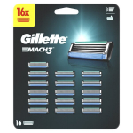 Gillette Mach3 skustuvo papildomos galvutės, 16 vnt.