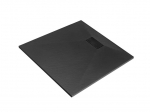 Kvadratinis du&scaron;o padėklas Besco Vexo Black, 80x80, 90x90 cm