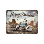 Metalinė plok&scaron;tė 30x40 cm/Harley Davidson - Route 66 Road King Classic