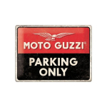 Metalinė plok&scaron;tė 30x40 cm / Moto Guzzi Parking Only