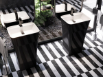 Praustuvas su koja Besco Assos S-Line Black&White