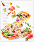 Siuvinėjimo rinkinys Magic Needle "PIZZA" 528-557