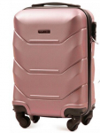 Mažas &scaron;viesiai ružavas (rose gold) lagaminas Wings TD147 xs (rankiniam bagažui)