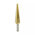 Pakopinis grąžtas 4-12mm, HSS, TiN