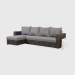 Kampinė sofa-lova Lugan Plus, kombinuotos &scaron;viesiai pilkos spalvos