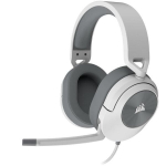 CORSAIR HS55 STEREO žaidimų ausinės &ndash; baltos, 3,5 mm laidinės ausinės